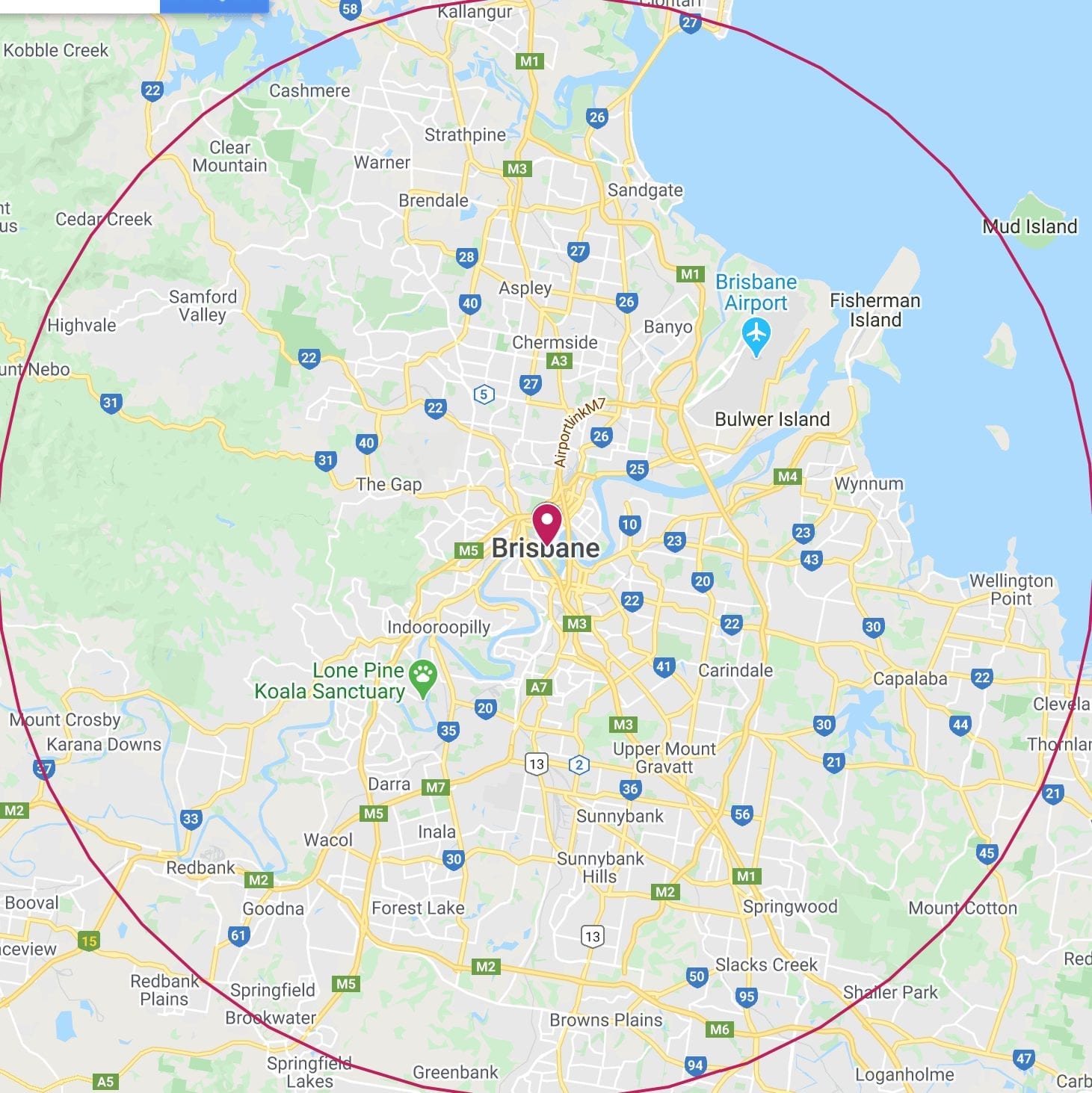 Delivery within 25km of Brisbane City